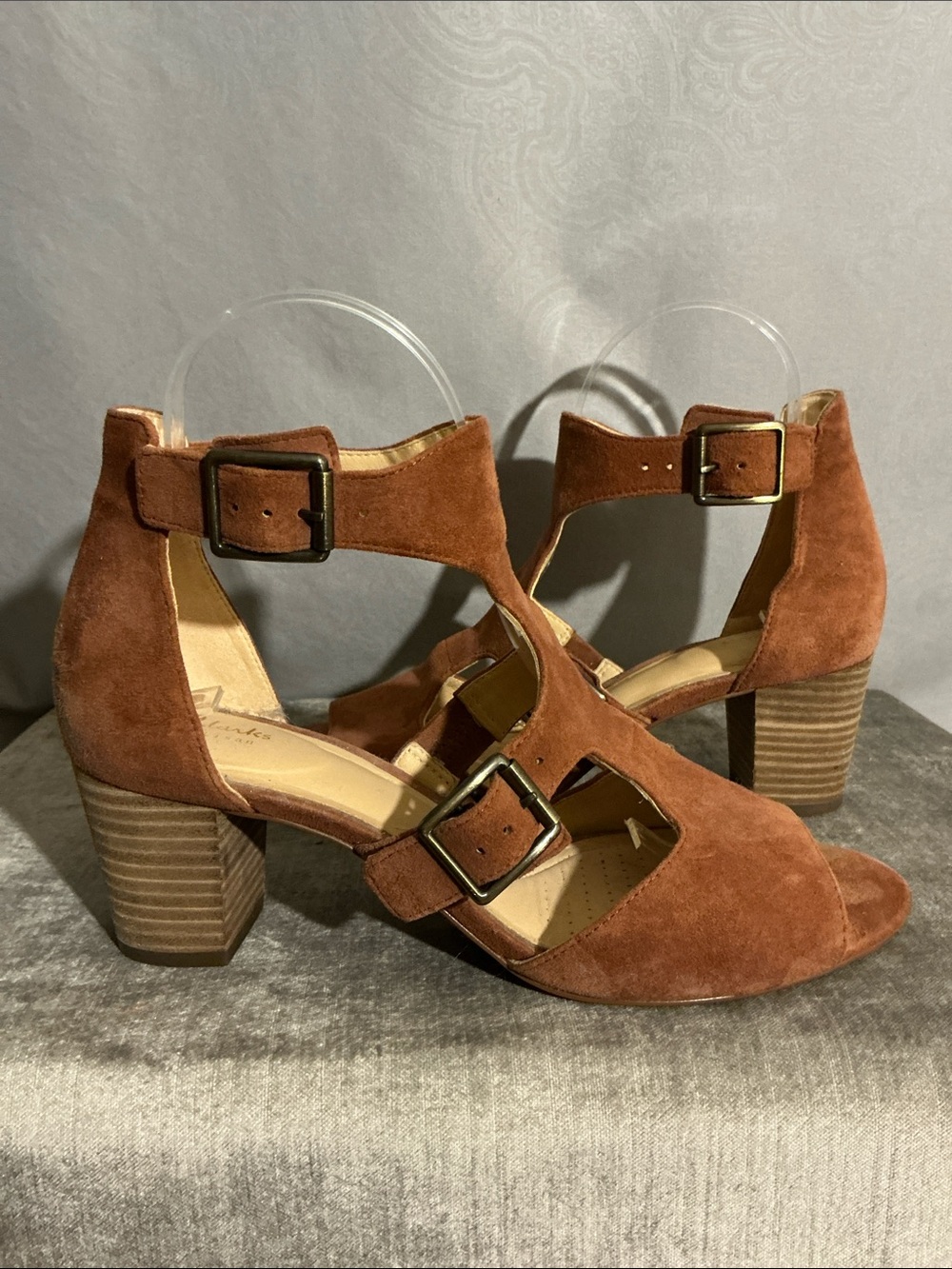 Clarks Artisan Suede Leather Sandals